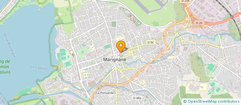 localisation de l'entreprise CRISTAL 3 D  MARIGNANE
