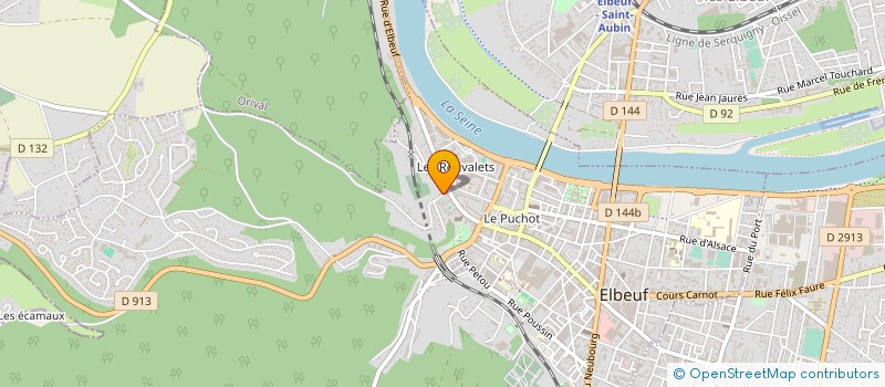 localisation de l'entreprise CRISTAL  ELBEUF