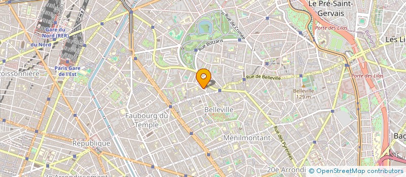 localisation de l'entreprise CRISTAL  PARIS