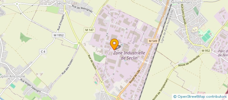 localisation de l'entreprise CRISTAL à SECLIN