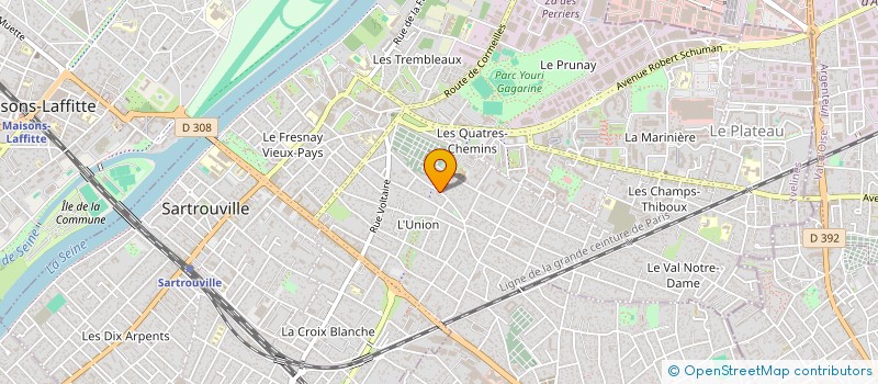 localisation de l'entreprise CRISTAL à SARTROUVILLE