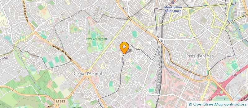 localisation de l'entreprise CRISTAL  MONTPELLIER