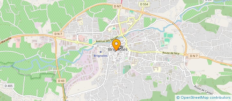 localisation de l'entreprise CRISTAL  BRIGNOLES