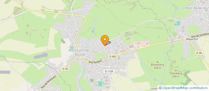 localisation de l'entreprise CRISTAL  ROHRBACH-LES-BITCHE