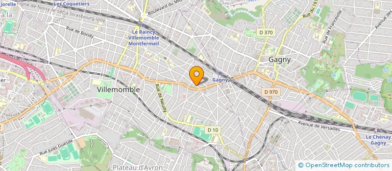 localisation de l'entreprise CRISTAL à VILLEMOMBLE