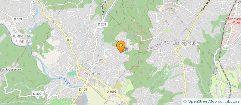 localisation de l'entreprise CRISTAL  PEGOMAS