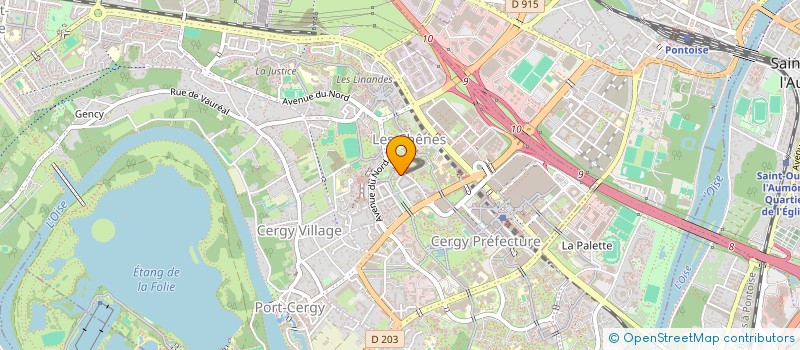 localisation de l'entreprise CRISTAL  CERGY