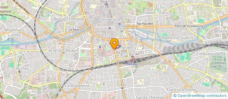 localisation de l'entreprise CRISTAL à RENNES