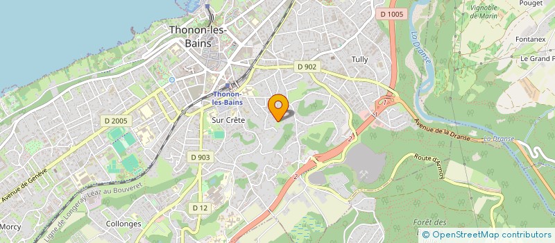 localisation de l'entreprise CRISTAL à THONON-LES-BAINS
