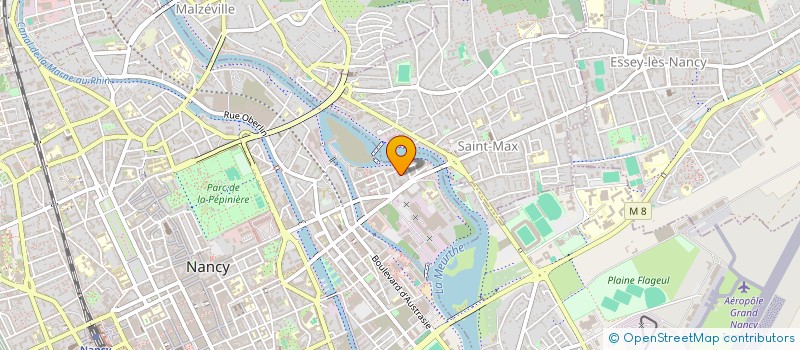 localisation de l'entreprise CRISTAL  NANCY