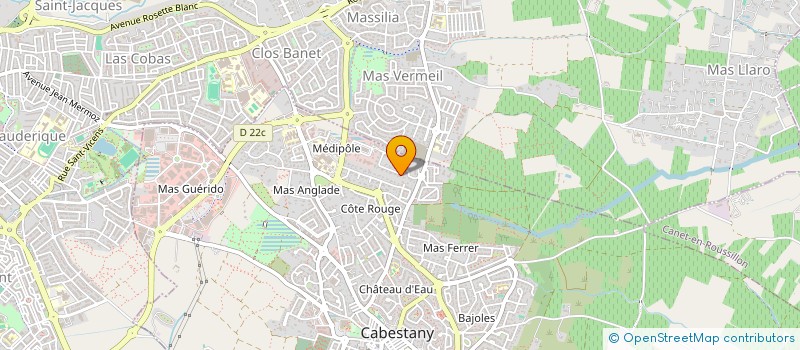 localisation de l'entreprise CRISTAL à CABESTANY