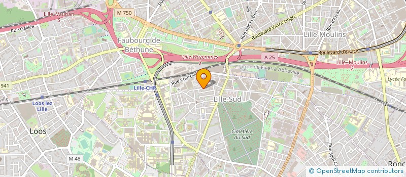 localisation de l'entreprise CRISTAL AMBULANCES à LILLE