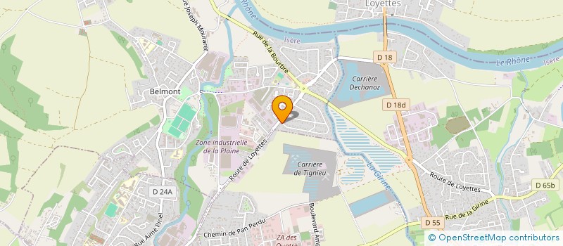 localisation de l'entreprise CRISTAL AUTO  CHAVANOZ