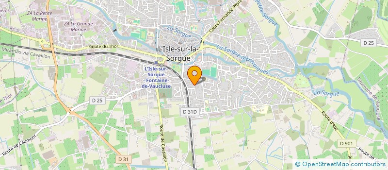 localisation de l'entreprise CRISTAL-CARAT  L'ISLE-SUR-LA-SORGUE