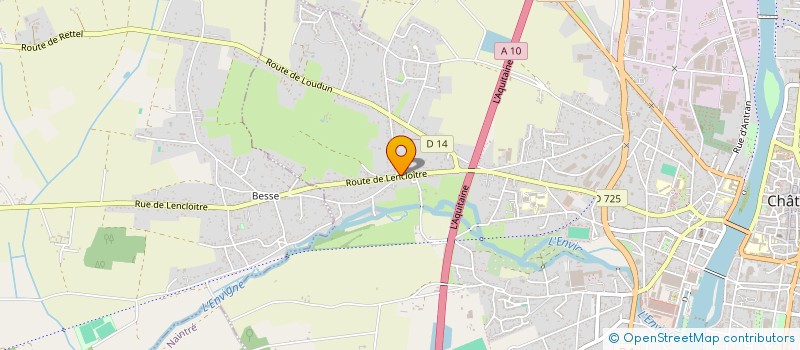 localisation de l'entreprise CRISTAL DE ROSE  CHATELLERAULT