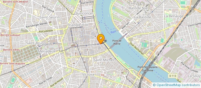 localisation de l'entreprise CRISTAL EXPERT à BORDEAUX