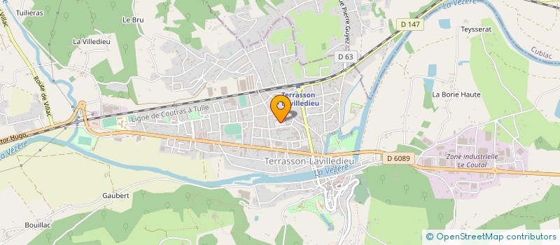 localisation de l'entreprise CRISTAL FM à TERRASSON-LAVILLEDIEU