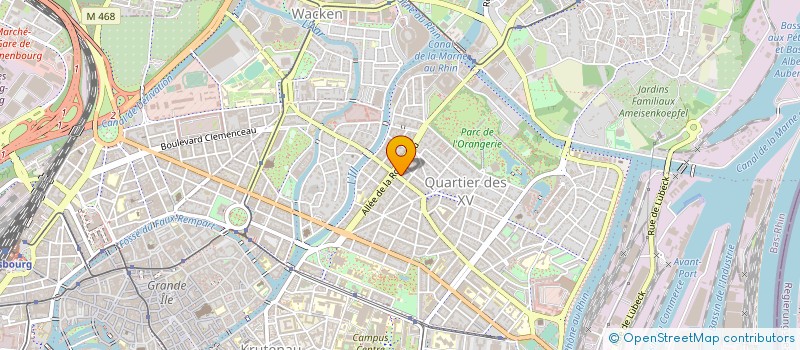 localisation de l'entreprise CRISTAL HOME à STRASBOURG