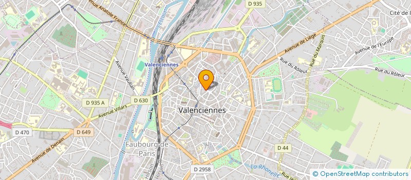 localisation de l'entreprise CRISTAL IMMOBILIER à VALENCIENNES