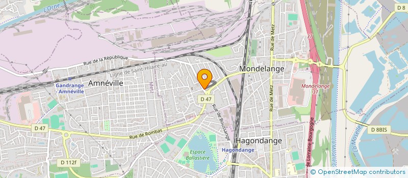 localisation de l'entreprise CRISTAL IMMOBILIER à MONDELANGE