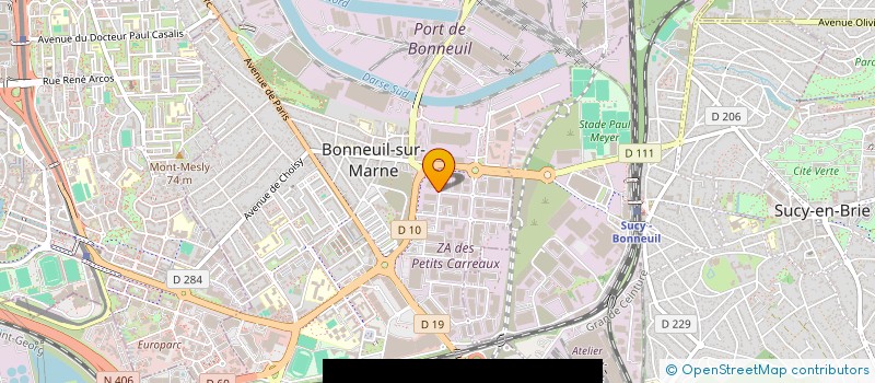 localisation de l'entreprise CRISTAL INTERNATIONAL à BONNEUIL-SUR-MARNE