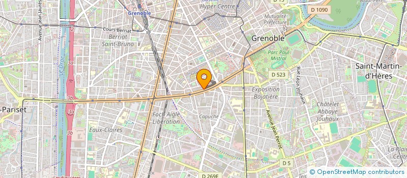 localisation de l'entreprise CRISTAL LYRICS à GRENOBLE