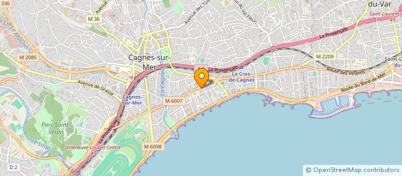 localisation de l'entreprise CRISTAL PRESTATIONS NETTOYAGE à CAGNES-SUR-MER