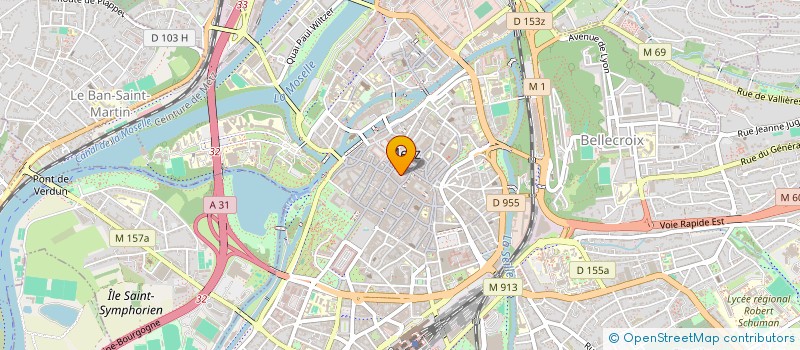 localisation de l'entreprise CRISTAL PROJET  METZ