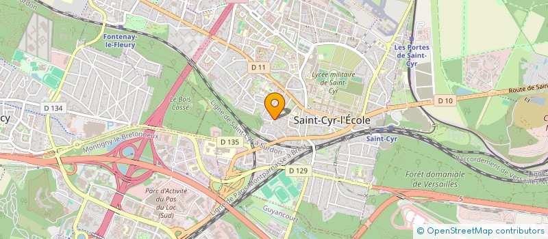 localisation de l'entreprise CRISTAL PROPRETE  SAINT-CYR-L'ECOLE