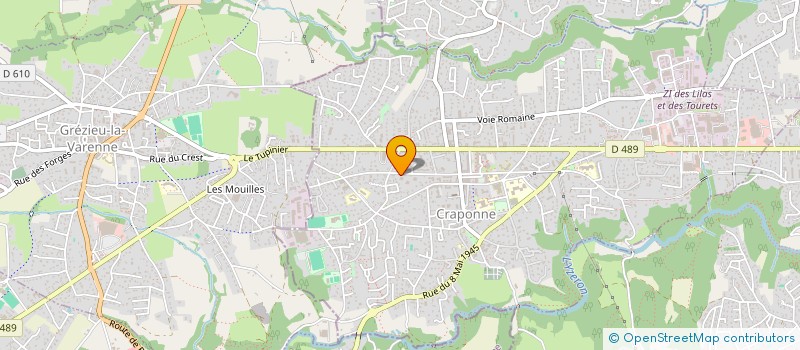 localisation de l'entreprise CRISTAL PUR  CRAPONNE