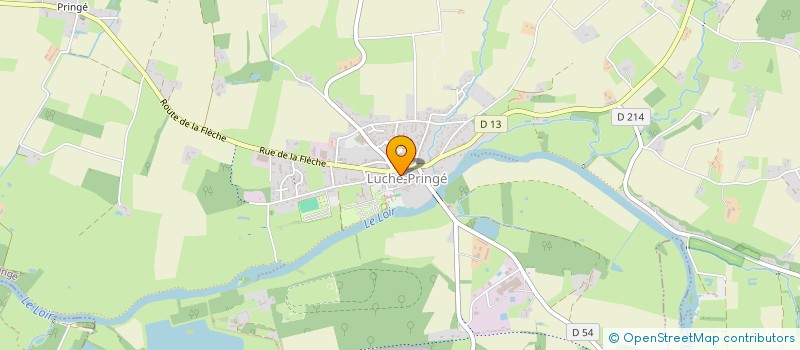 localisation de l'entreprise CRISTAL SANTE BIJOUX  LUCHE-PRINGE