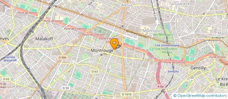 localisation de l'entreprise CRISTAL SARL à MONTROUGE