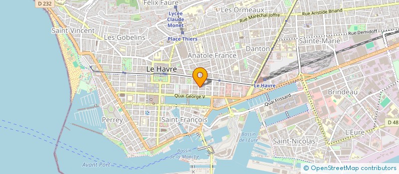 localisation de l'entreprise CRISTAL SERVICE à LE HAVRE