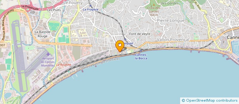 localisation de l'entreprise CRISTAL SEVEN  CANNES