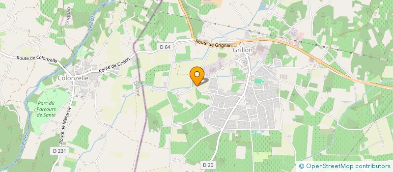 localisation de l'entreprise CRISTAL THERAPIE  GRILLON