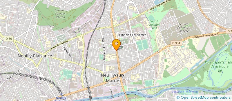 localisation de l'entreprise CRISTALCLEAN à NEUILLY-SUR-MARNE