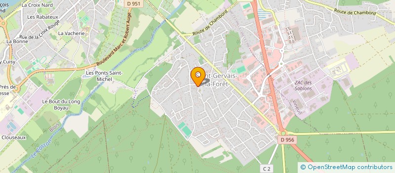 localisation de l'entreprise CRISTALE BEAUTE  SAINT-GERVAIS-LA-FORET