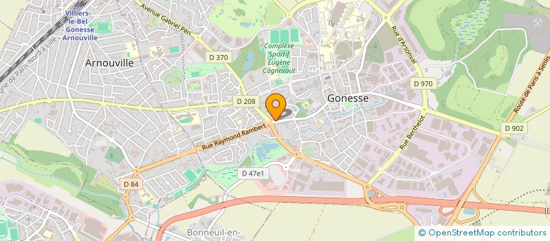 localisation de l'entreprise CRISTALI à GONESSE