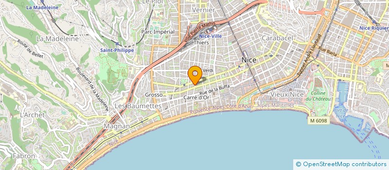 localisation de l'entreprise CRISTALIN à NICE