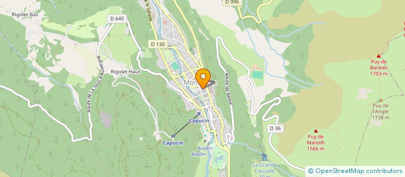 localisation de l'entreprise CRISTALINE à MONT-DORE