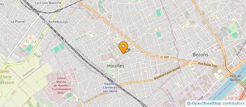 localisation de l'entreprise CRISTALINE  HOUILLES