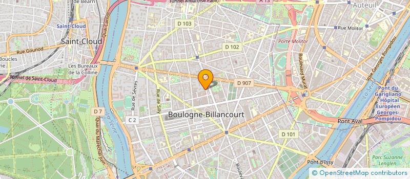localisation de l'entreprise CRISTALLERIES ET VERRERIES DE VIANNE à BOULOGNE-BILLANCOURT