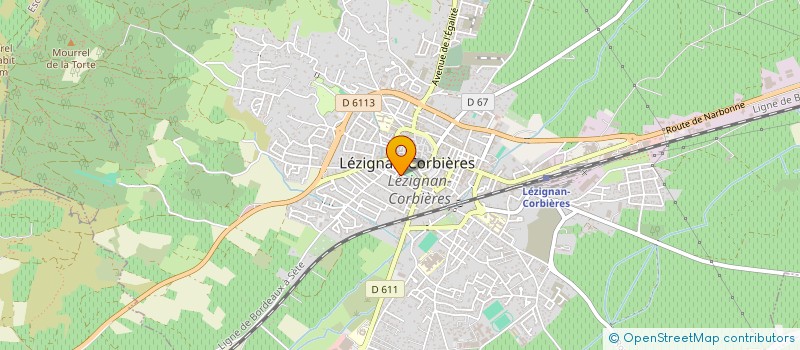 localisation de l'entreprise CRISTALLIN à LEZIGNAN-CORBIERES