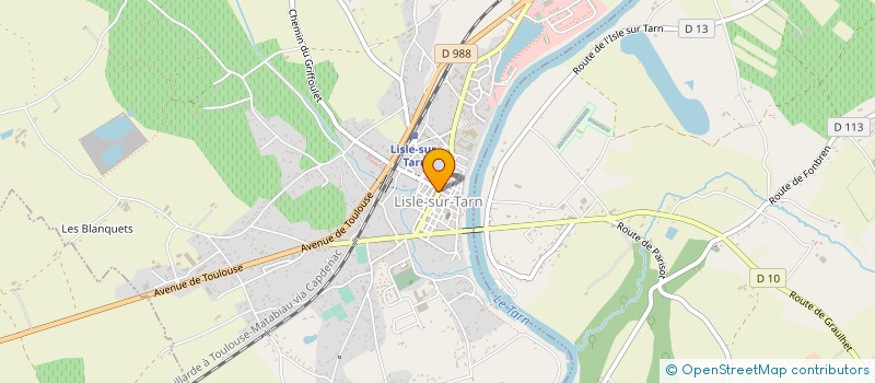 localisation de l'entreprise CRISTALLIS IMMO à LISLE-SUR-TARN