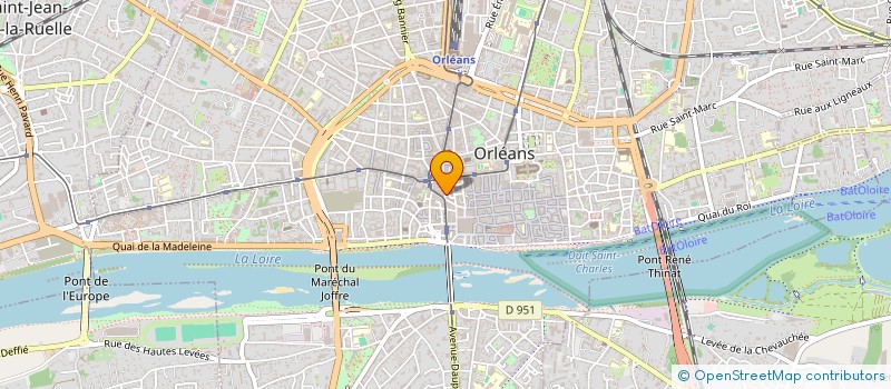 localisation de l'entreprise CRISTALOR à ORLEANS