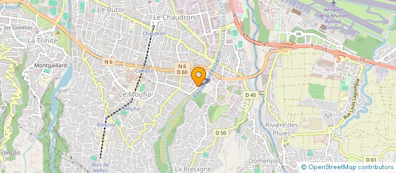 localisation de l'entreprise CRISTALUX à SAINT-DENIS