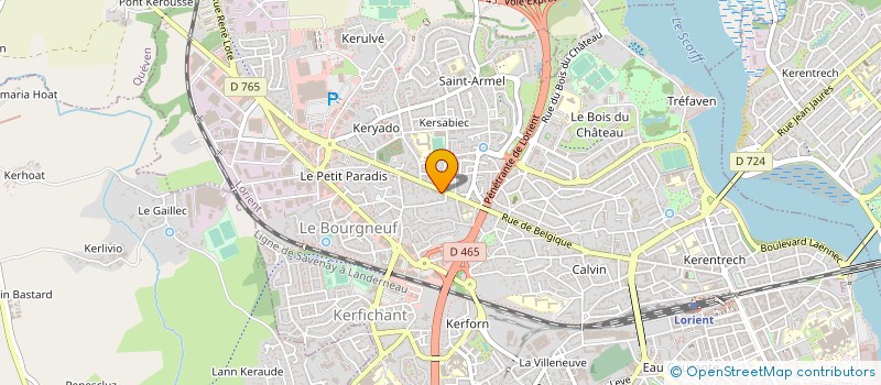 localisation de l'entreprise CRISTANNA à LORIENT