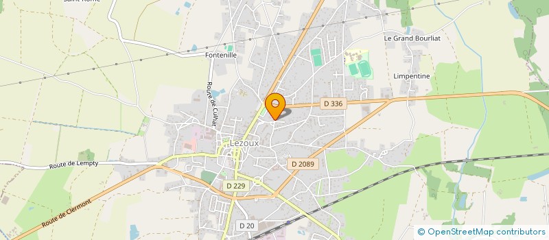 localisation de l'entreprise CRISTEF  LEZOUX