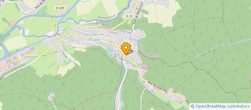 localisation de l'entreprise CRISTEL à FESCHES-LE-CHATEL