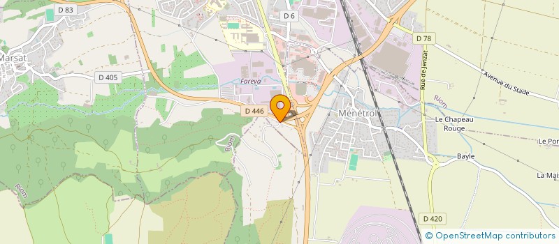 localisation de l'entreprise CRISTELLE  RIOM